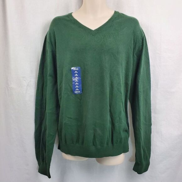 NWT IZOD XXL V-Neck Sweater Forrest Green NWT - Picture 1 of 5